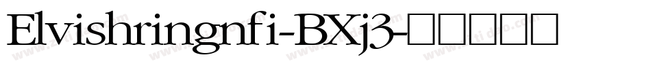 Elvishringnfi-BXj3字体转换
