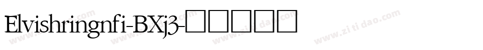 Elvishringnfi-BXj3字体转换