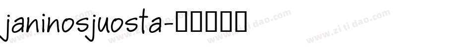janinosjuosta字体转换