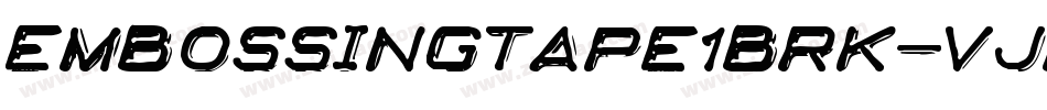 EmbossingTape1Brk-vJM9字体转换