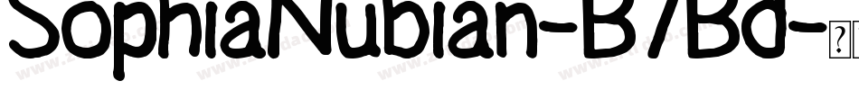 SophiaNubian-B7Bd字体转换