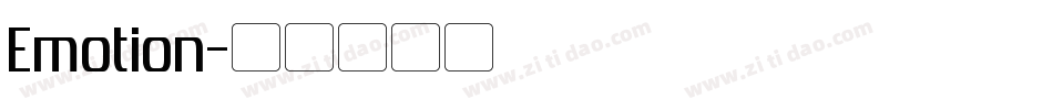 Emotion字体转换