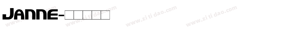Janne字体转换