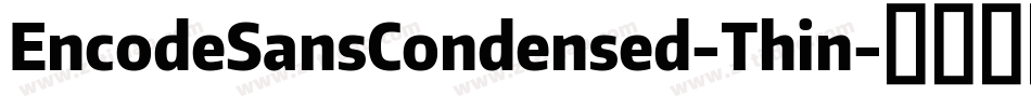 EncodeSansCondensed-Thin字体转换