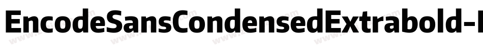EncodeSansCondensedExtrabold-Mage字体转换
