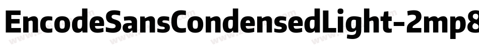 EncodeSansCondensedLight-2mp8字体转换