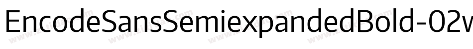 EncodeSansSemiexpandedBold-02wz字体转换