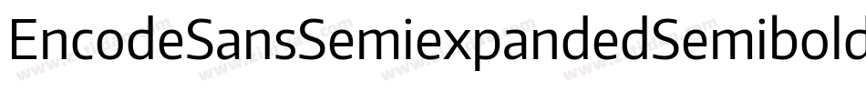 EncodeSansSemiexpandedSemibold-ZMm8字体转换