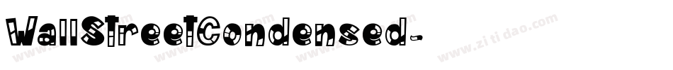 WallStreetCondensed字体转换