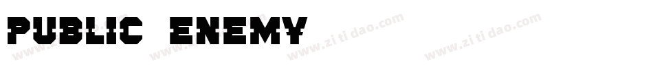 Public-Enemy字体转换