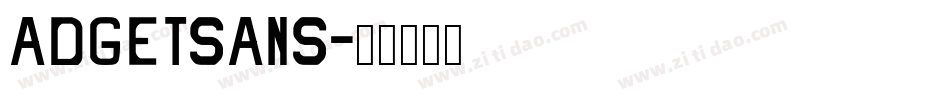 ADGETSANS字体转换
