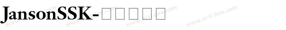 JansonSSK字体转换