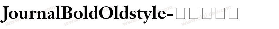 JournalBoldOldstyle字体转换