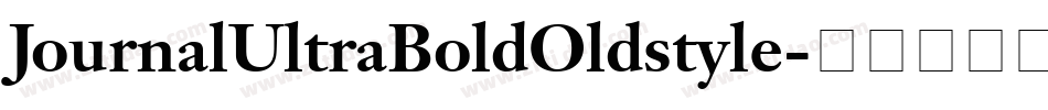 JournalUltraBoldOldstyle字体转换