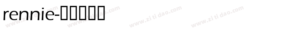 rennie字体转换