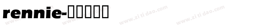 rennie字体转换