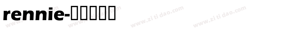 rennie字体转换