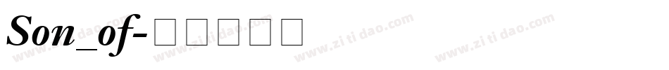 Son_of字体转换
