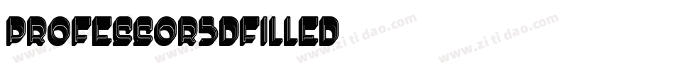 Professor3DFilled字体转换