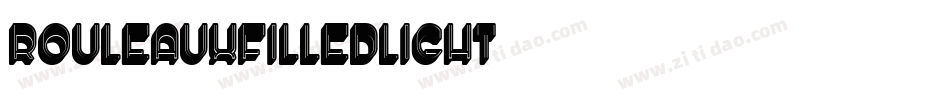 RouleauxFilledLight字体转换