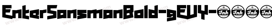 EnterSansmanBold-gEVY字体转换
