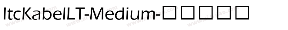 ItcKabelLT-Medium字体转换