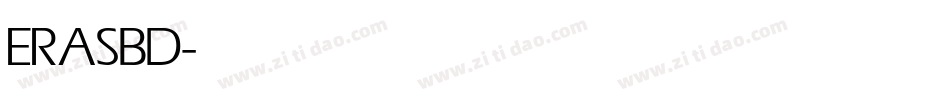 ERASBD字体转换