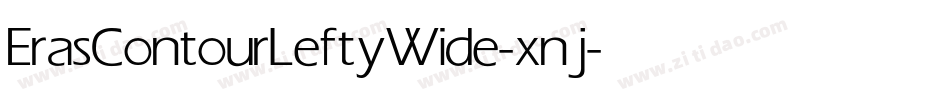 ErasContourLeftyWide-xnj字体转换 ErasContourLeftyWide-xnj字体转换