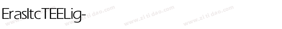 ErasItcTEELig字体转换