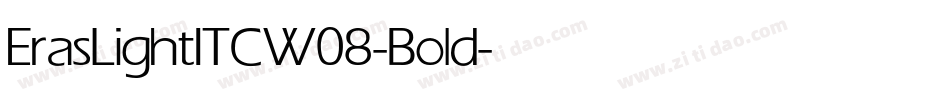 ErasLightITCW08-Bold字体转换