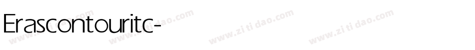 Erascontouritc字体转换