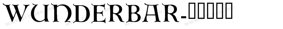 Wunderbar字体转换