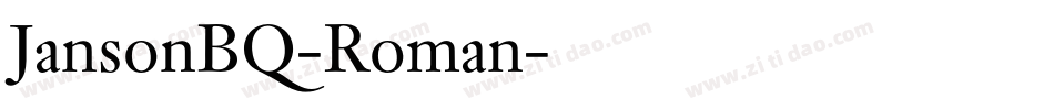 JansonBQ-Roman字体转换