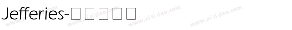 Jefferies字体转换