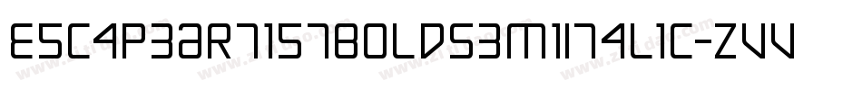 EscapeArtistBoldSemiItalic-ZVV8x字体转换