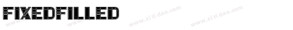 FixedFilled字体转换
