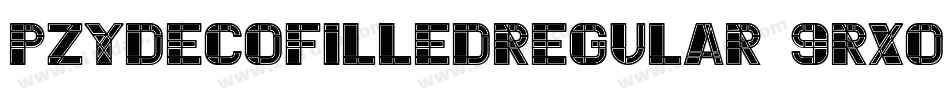 PzydecoFilledRegular-9RX0字体转换