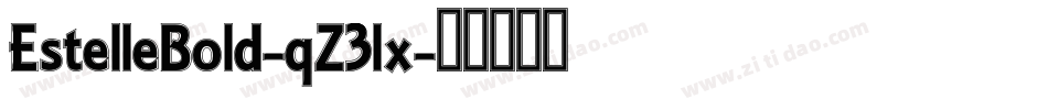 EstelleBold-qZ3lx字体转换