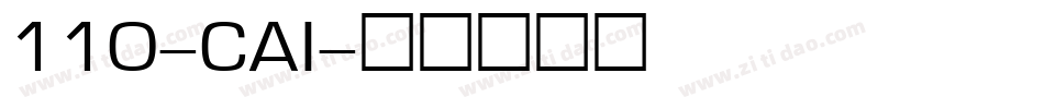 110-CAI字体转换