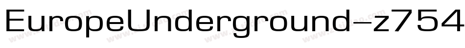 EuropeUnderground-z754字体转换