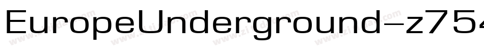 EuropeUnderground-z754字体转换