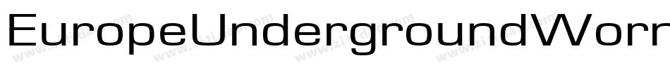 EuropeUndergroundWorn-5BRV字体转换