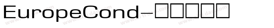 EuropeCond字体转换