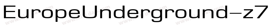 EuropeUnderground-z754字体转换