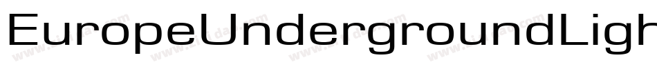 EuropeUndergroundLight-jDy0字体转换