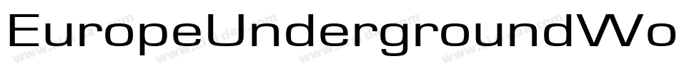 EuropeUndergroundWorn-5BRV字体转换