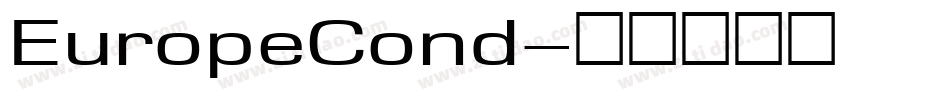 EuropeCond字体转换