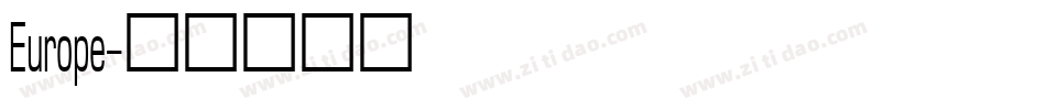 Europe字体转换