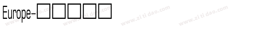 Europe字体转换