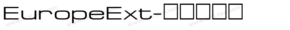 EuropeExt字体转换